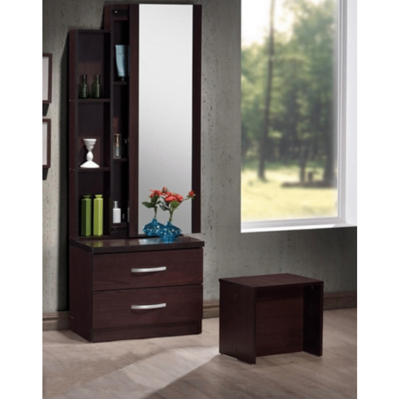 SB Series-DT103 Wenge Dressing Table With Stool