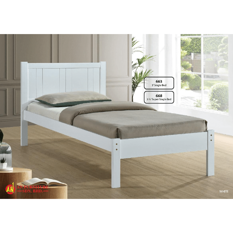 AMZ Series-Anelka - Solid Wood Wooden Bed