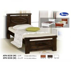 ATN Series-8230 - Single Or Super Single Wooden Bed With Base 1 Or Base 2