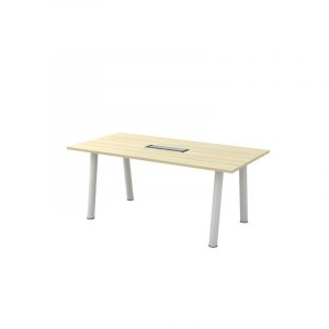 Conference Desk -BVC18 - Rectangular Shape Conference Desk C/W Metal Leg Support Coming With Flipper Cover 1
