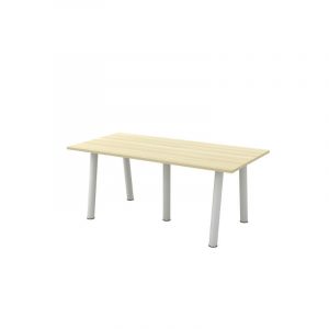 Conference Desk -BVE18 - Rectangular Shape Conference Desk C/W Metal Leg Support Coming With Flipper Cover 1