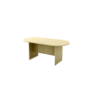 Conference Desk -EXO18 - Oval Shape Conference Desk C/W Wooden Leg Support 1