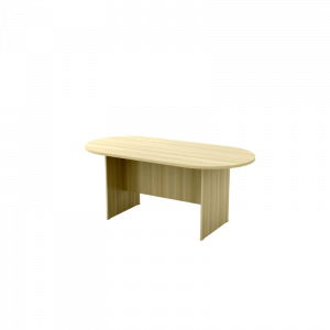 Conference Desk -EXO18 - Oval Shape Conference Desk C/W Wooden Leg Support 1