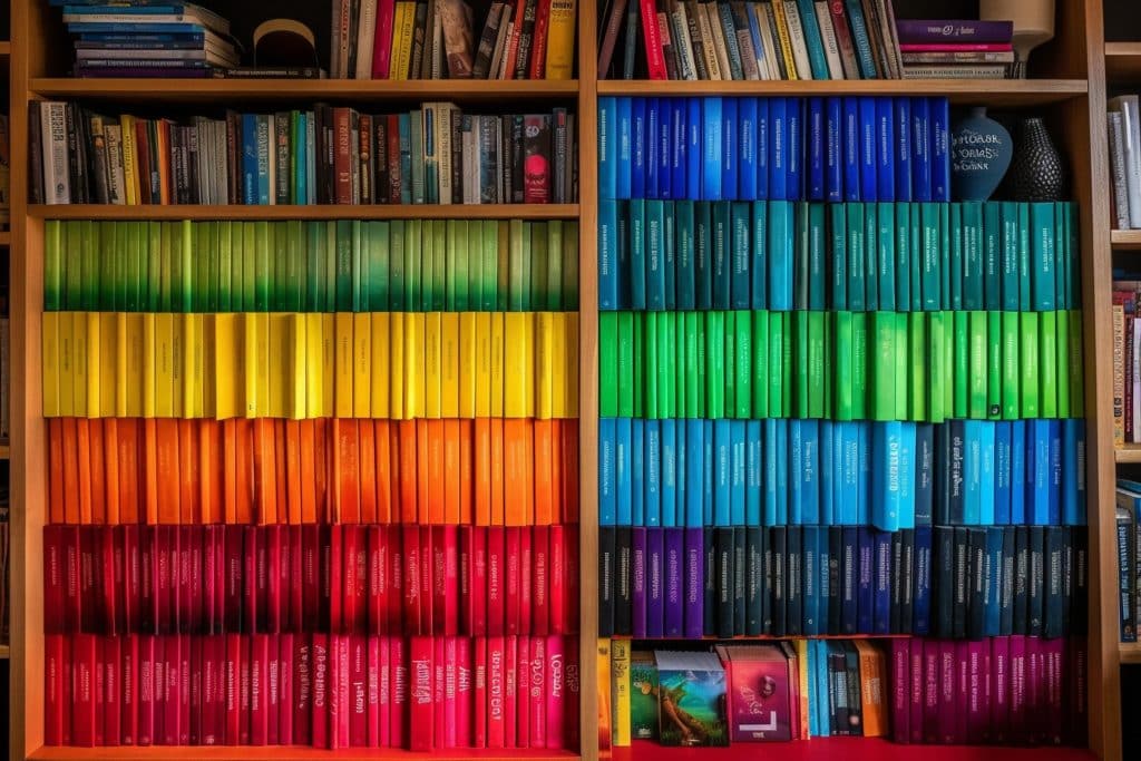 Rainbow Effect Bookshelf Malaysia